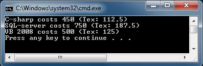 extension of method output